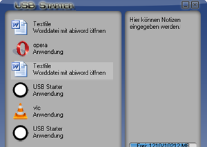 USB Starter Screenshot